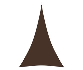 Τριγωνικό Αντηλιακό Πανί Σκίασης, Καφέ, 5x7x7 μ, Ύφασμα Oxford