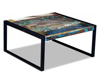 Stolić za kavu, 80 x 80 x 40 cm, reciklirano masivno drvo