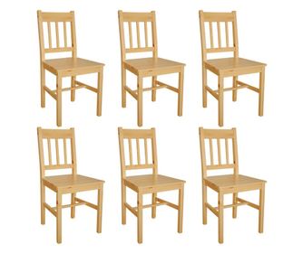 Kuhinjska stoli, 6 kosov, borovo les