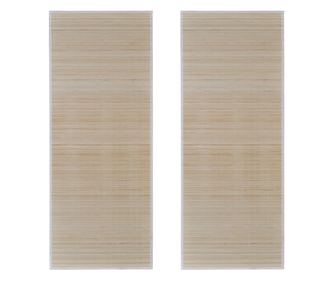 Pravokutni tepisi od prirodnog bambusa 2 kom 120 x 180 cm