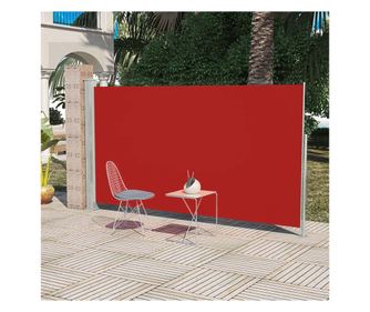 Terasz/udvar oldalfal, piros, 160x300 cm