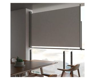 Oldalra hzhat teraszponyva, szrke, 160 x 300 cm