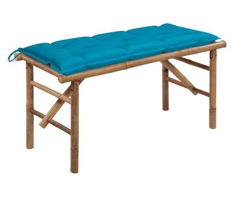 sszecsukhat kerti pad, prnval, 118 cm, bambusz