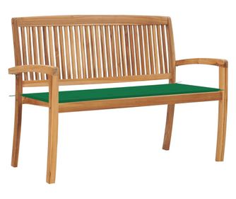 Raksolhat kerti pad, prnval, 128,5 cm, tmr teakfa