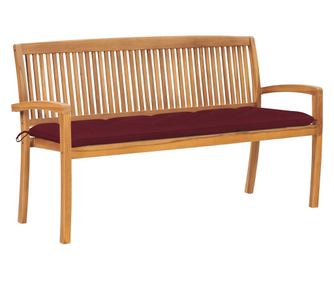 159 cm-es raksolhat kerti pad, tmr teakfa