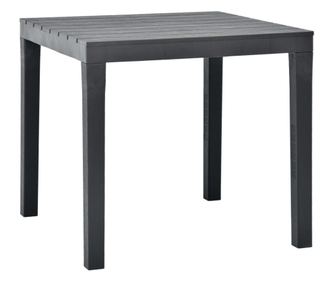 Masă de grădină, antracit, 78 x 78 x 72 cm, plastic