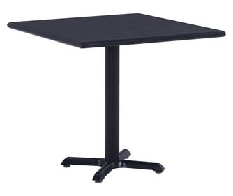 Vrtna miza črna 80x80x75 cm