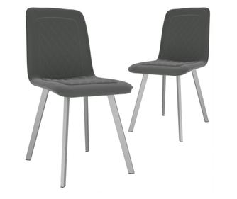 Kuhinjske stolice, 2 kom., siva, baršun