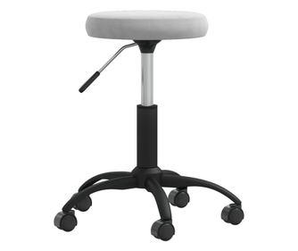 Kuhinjski stol, svetlo siva, žamet