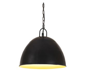 Industriální závěsné svítidlo 25 W černé kulaté 31 cm E27