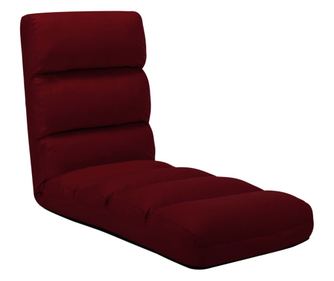 Sklopiva podna stolica, vino crvena, ekološka koža