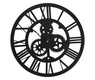 325168 Wall Clock Black 30 cm Acrylic