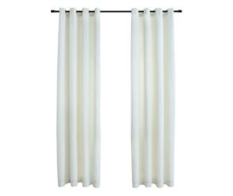 Zavjese za zamračivanje 2 kom baršunaste krem 140 x 175 cm