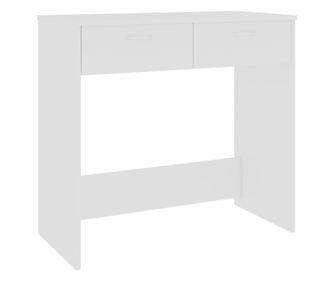 rasztal, fehr, 80 x 40 x 75 cm, laminlt faforgcslap