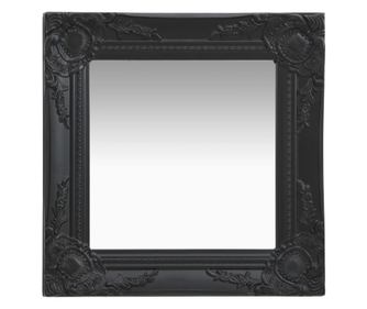 Zidno ogledalo u baroknom stilu 40 x 40 cm crno