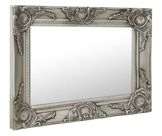 vidaXL Oglindă de perete în stil baroc, argintiu, 50 x 40 cm