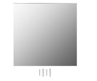 Zidno ogledalo 40 x 40 cm červrtasto stakleno