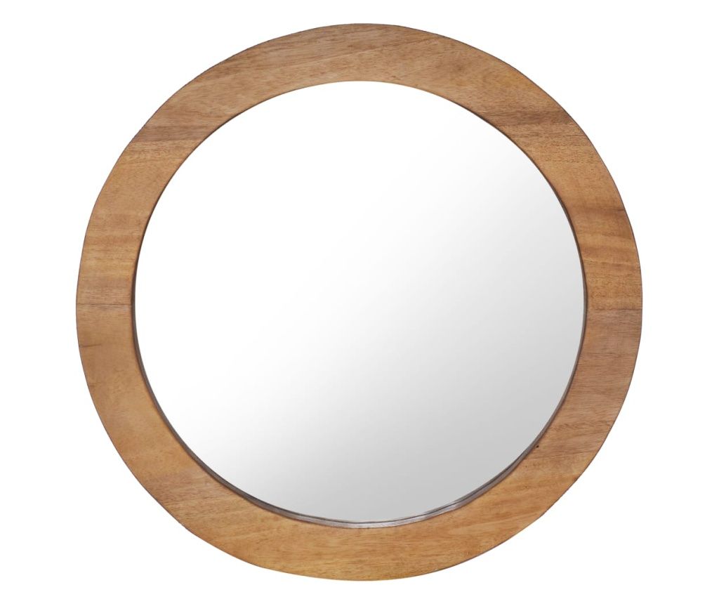 Zidno ogledalo od tikovine 60 cm okruglo 