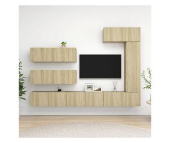 Set TV ormarića, 7 komada, sonoma hrast, iverica