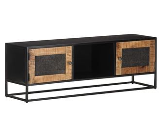 TV komoda, 120 x 30 x 40 cm, neobrađeno mango drvo