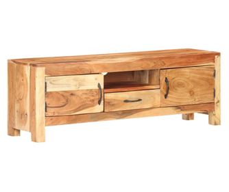 TV komoda, 116x30x40 cm, masivno drvo akacije