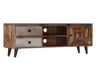 Comodă TV, 118x30x40 cm, lemn masiv de mango