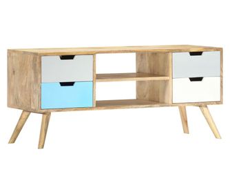 TV komoda, 110x35x48 cm, masivno drvo manga