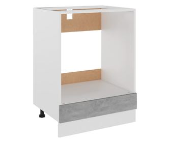 Omarica za pečico betonsko siva 60x46x81,5 cm iverna plošča