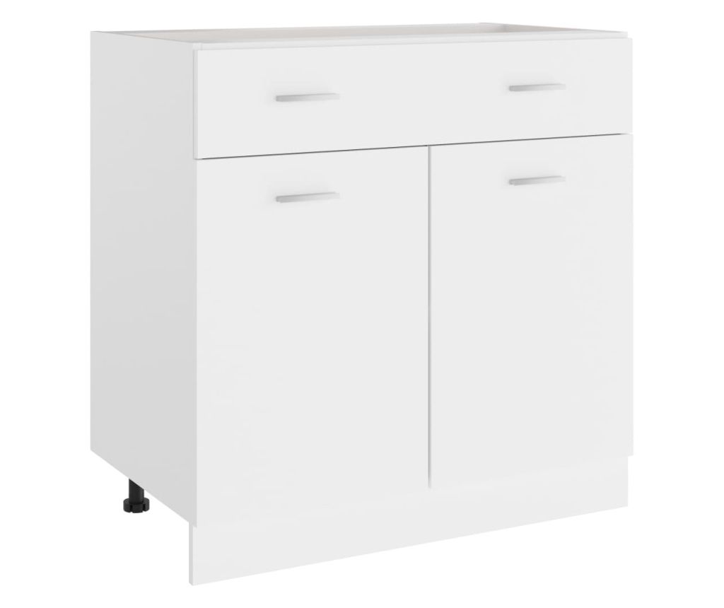 Dulap inferior cu sertar, alb, 80x46x81,5 cm, PAL