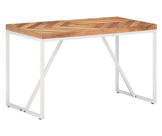 Blagovaonski stol 120 x 60 x 76 cm masivno drvo bagrema i manga