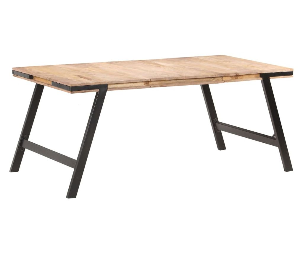 Blagovaonski stol 180 x 90 x 76 cm od masivnog drva manga 