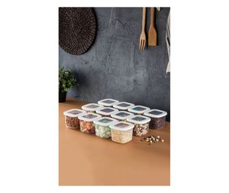 Set 12 škatel za shranjevanje