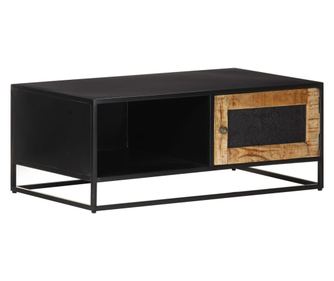 Stolić za kavu, 90x50x35 cm, neobrađeno drvo manga