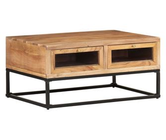 Stolić za kavu, 90x60x40 cm, masivno drvo akacije