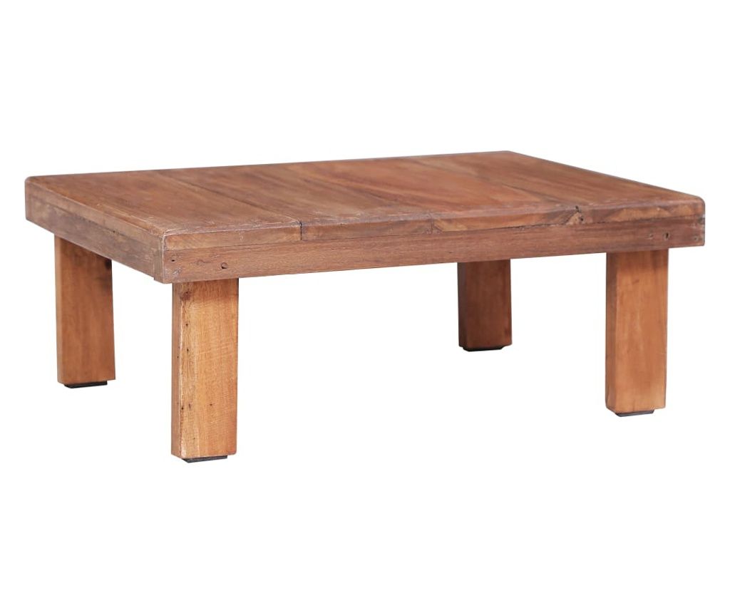 Stolić za kavu od masivnog obnovljenog drva 60 x 45 x 23 cm 