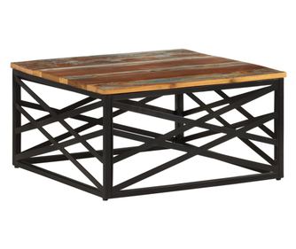 Stolić za kavu, 68x68x35 cm, reciklirano masivno drvo