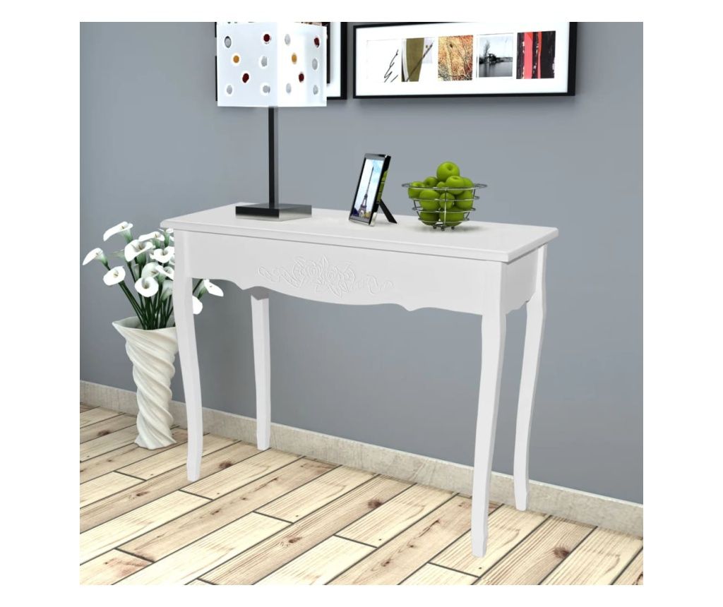 Toaletna miza tip konzola, bela