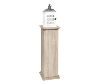 Okrasna mizica z vrati 88,5 cm barva hrasta