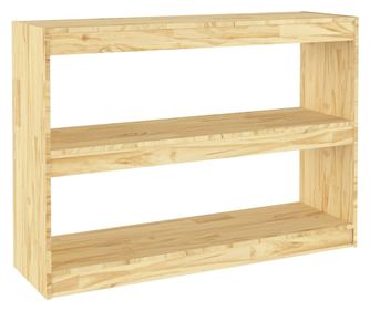 fenyőfa könyvszekrény térelválasztó 100 x 30 x 71,5 cm