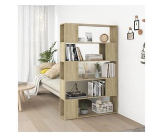 Polica/pregrada za sobu, hrast sonoma, 100x24x155 cm iverica