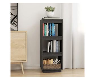 Knyvespolc/Trelvlaszt szrke 40x35x103 cm tmr fenyfa