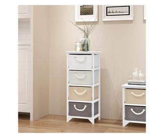 Drveni ormar za pohranu, 4 ladice