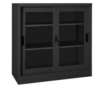 Ντουλάπι με Συρόμενη Πόρτα, Ανθρακί, 90x40x90 εκ., Ατσάλι