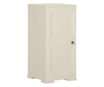 Plastična omara 40x43x85,5 cm lesen dizajn vanilla ice