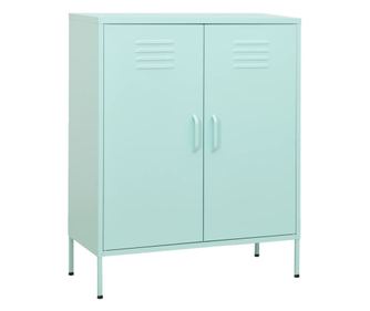 Ντουλάπι Αποθήκευσης, Μέντα Πράσινο, 80x35x101.5 εκ., Ατσάλι