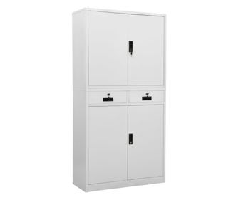 Ormar za ured, svijetlosiva, 90x40x180 cm, čelik