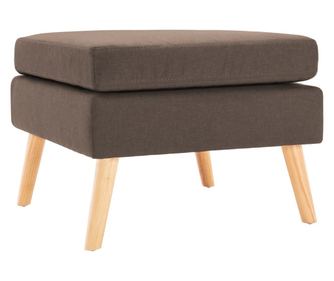 Tabure, smeđa, tekstilni materijal