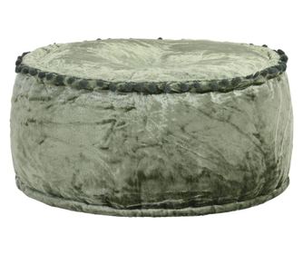 Zld, 40 x 20 cm-es, brsony kerek zskfotel