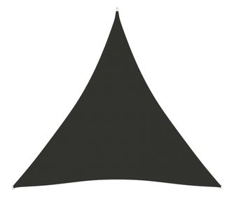 antracitszürke háromszögű oxford-szövet napvitorla 3 x 3 x 3 m