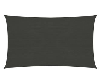 Senčno jadro 160 g/m² antracitno 2x5 m HDPE